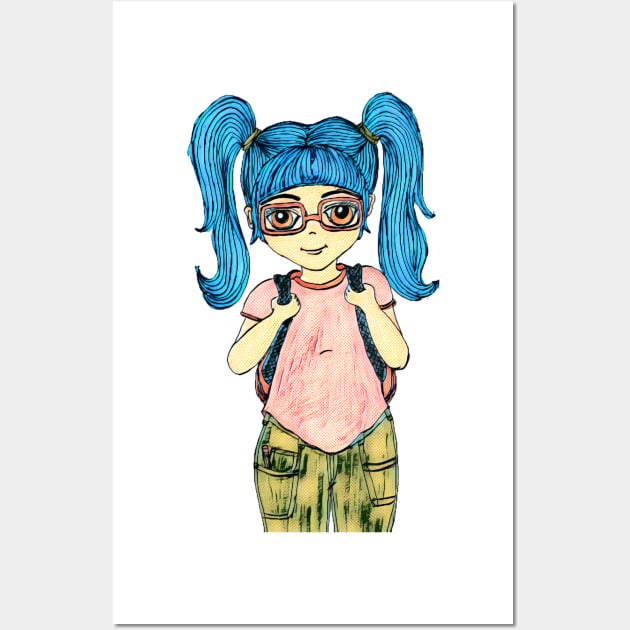 Geek Girl Wall Art by LuvbuzzArt